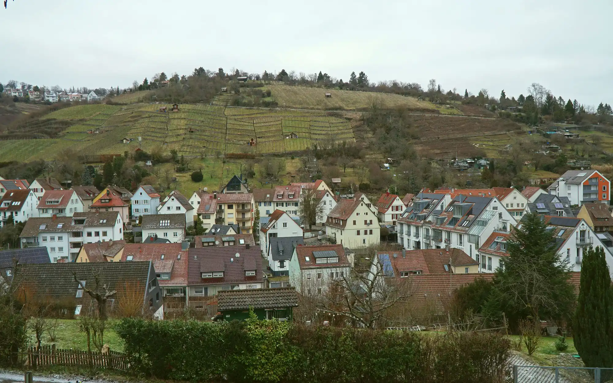 Blick über Rohracker und die Nudelfabrik mit Sitz der Rohrspatzen